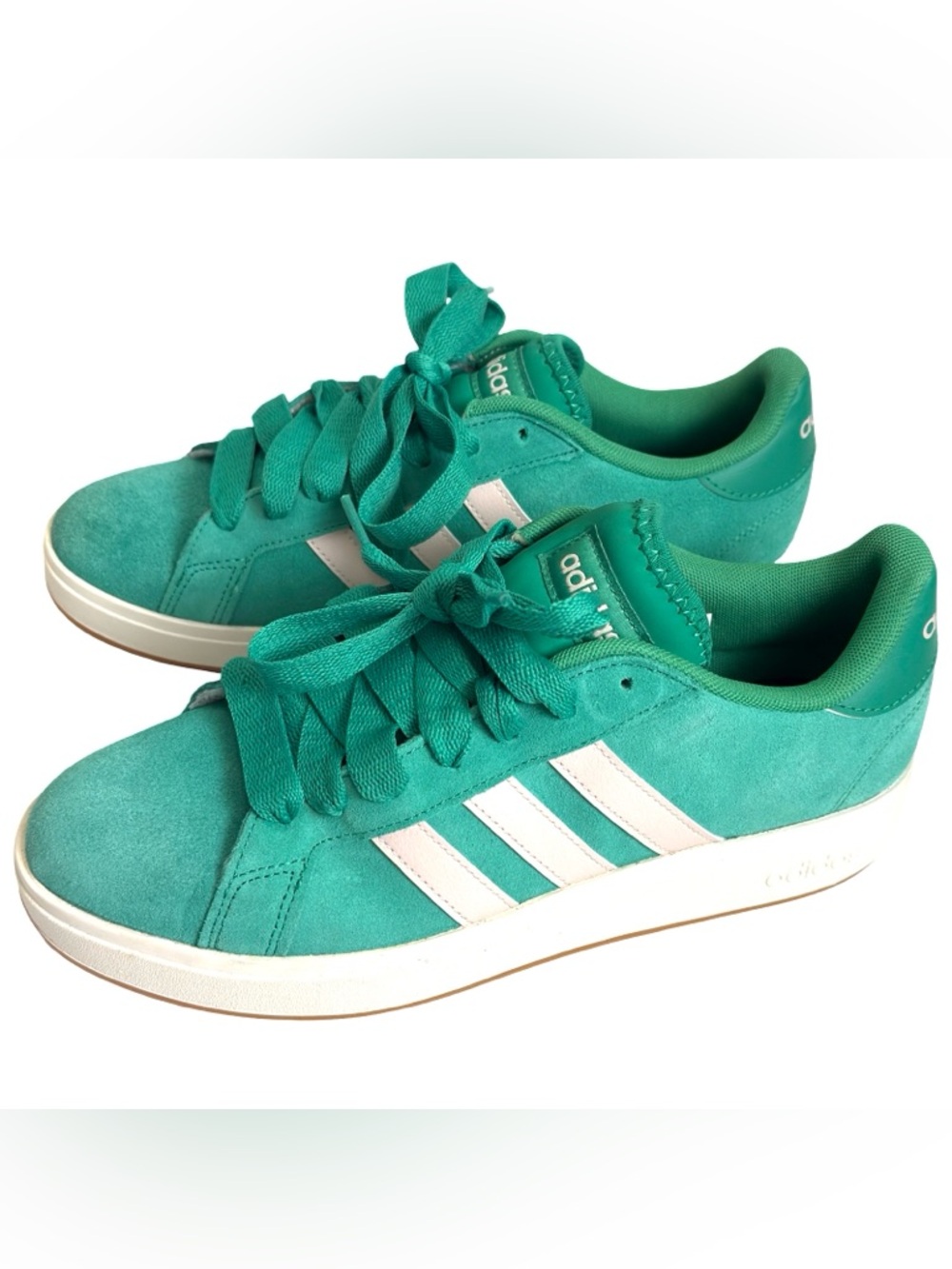 adidas Grand Court Base 00s Putty Green Sneakers 9.5 - Picture 2 of 9